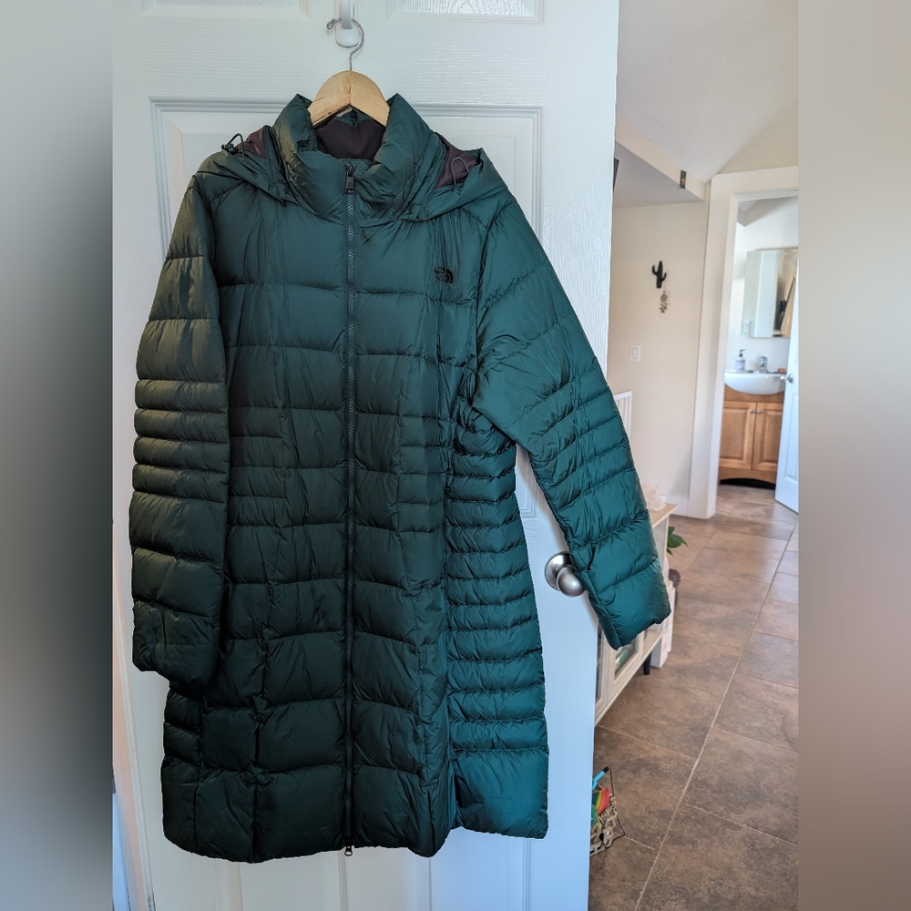 The North Face Dark Green Puffer Jacket